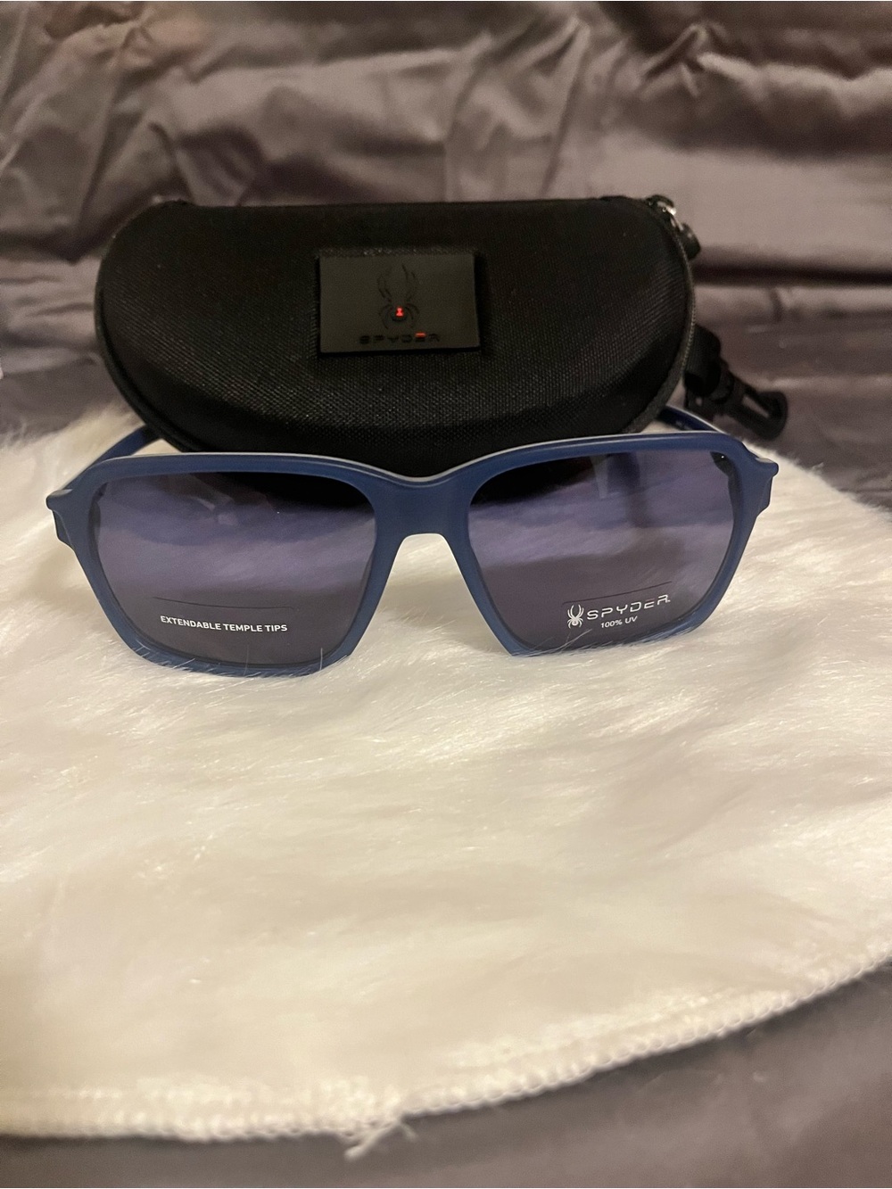 NWOT Spyder Matte Navy Blue Sunglasses with Gradient Lenses